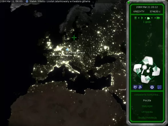 UFO: Alien Invasion Windows Europe at night