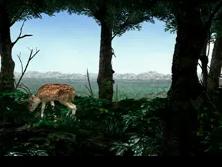 Final Fantasy VIII PlayStation A sweet scene with a deer in a forest