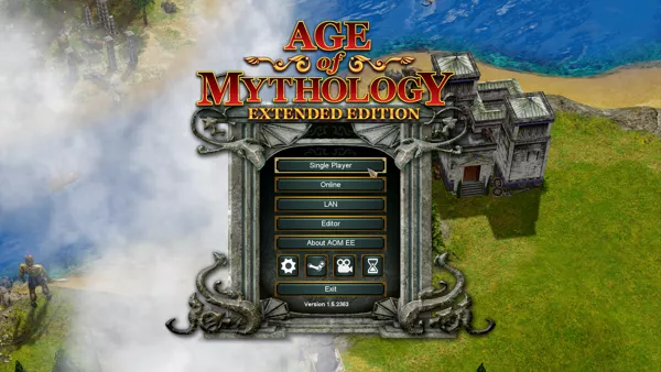 Age of Mythology: Extended Edition Windows Main menu