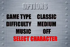 Snood Game Boy Advance Choose your game type and character in Options