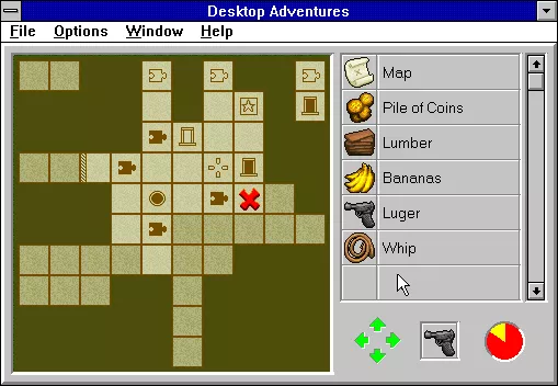Indiana Jones and his Desktop Adventures Windows 3.x One of your first goals should be finding the map.