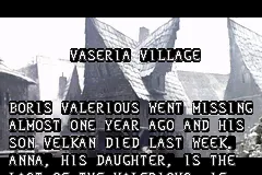 Van Helsing Game Boy Advance Vaseria Village