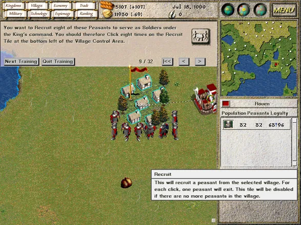 Seven Kingdoms: Ancient Adversaries Windows In the training scenario the player controls a Norman village.
