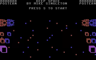 3 Deep Space Commodore 64 Start Screen.