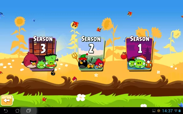 Angry Birds: Seasons Android Season selection