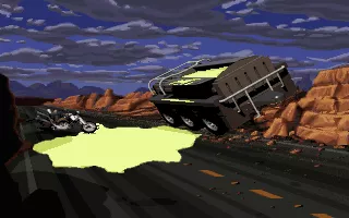Full Throttle DOS The second main part of the game takes place in and around the highway. There are points of interest that may contain puzzles...