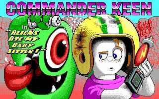 Commander Keen: Aliens Ate My Babysitter! DOS Title Screen (EGA)