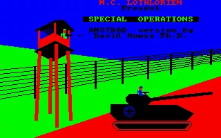 Special Operations Amstrad CPC Loading Screen.