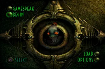 Oddworld: Abe&#x27;s Exoddus PlayStation Main menu
