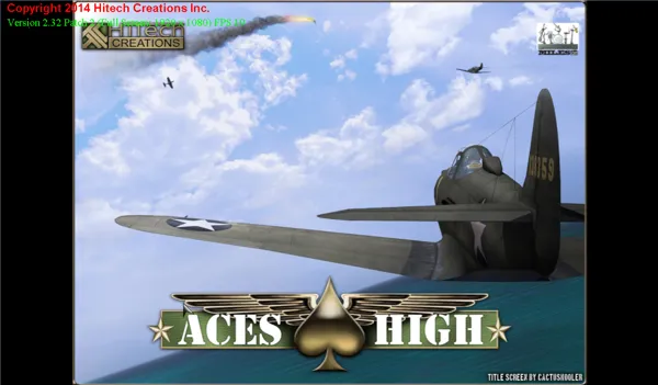 Aces High Windows Title screen (version 2.32)