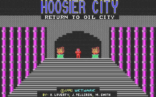 Hoosier City DOS Episode III - Title screen