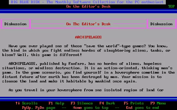 Big Blue Disk #40 DOS Reading a review (light mode)