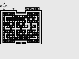 Arcade Action ZX81 Greedy Gobbler: Start of the game.