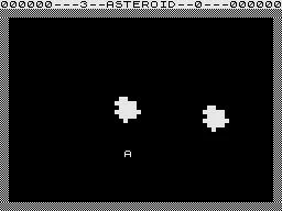 Asteroids ZX81 Blast the asteroids.