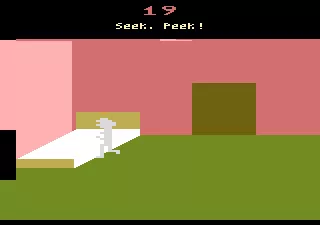 Sneak &#x27;n Peek Atari 2600 Searching a pink bedroom...