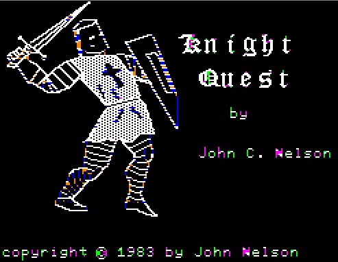 KnightQuest Apple II Opening Screen