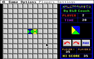 KaleidoKubes Apple IIgs Placing a cube with matching colours