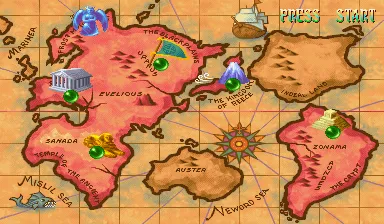 Red Earth Arcade World map