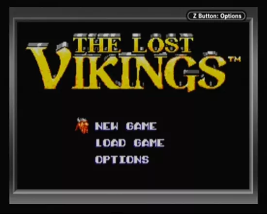 The Lost Vikings Game Boy Advance Main Menu