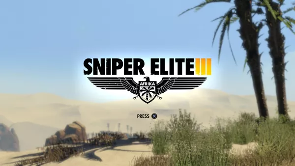 Sniper Elite III: Afrika PlayStation 4 Main title