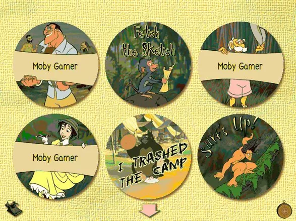 Disney&#x27;s Activity Centre: Tarzan Windows These are some of the Adventurer Stickers that the player can print