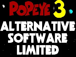 Popeye 3: WrestleCrazy ZX Spectrum Title Screen