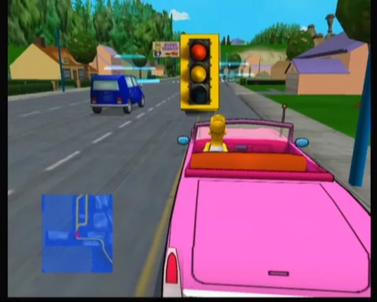 The Simpsons: Road Rage Xbox Waiting for the green light.