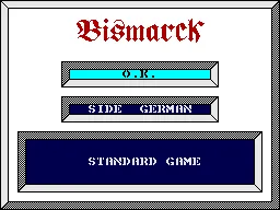 Bismarck ZX Spectrum Options