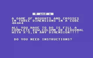 0 and x Commodore 16, Plus/4 Title Screen