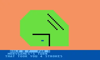 9-Hole Miniature Golf Atari 8-bit Better luck next time