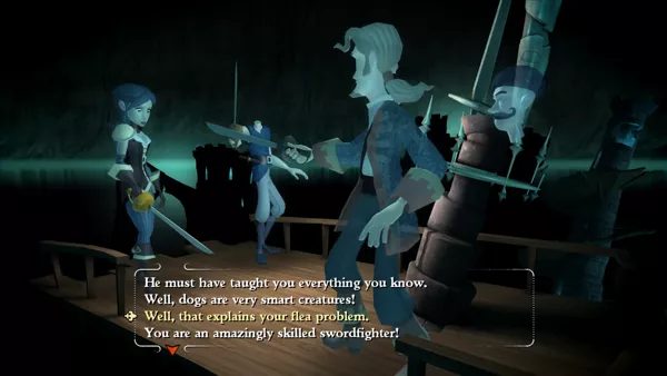 Tales of Monkey Island: Chapter 5 - Rise of the Pirate God Windows Insult swordfighting, but this time against two opponents at once.