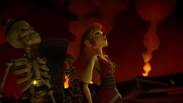 Tales of Monkey Island: Chapter 5 - Rise of the Pirate God Windows Everyone&#x27;s surprised at Guybrush&#x27;s appearance.