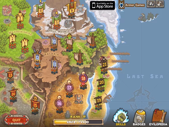 Cursed Treasure 2: Hey! Heroes! Leave Us Gems Alone! Browser Map