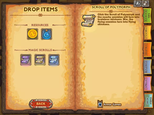 Cursed Treasure 2: Hey! Heroes! Leave Us Gems Alone! Browser Drop items