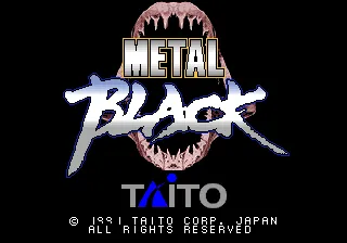 Metal Black Arcade Title screen