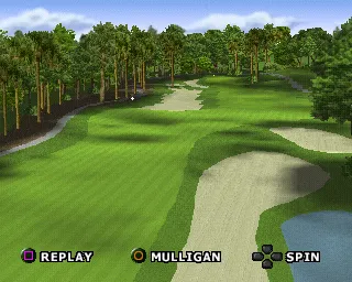 Tiger Woods PGA Tour 2000 PlayStation When the stroke is played the camera tracks its flight