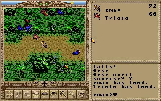 Worlds of Ultima: The Savage Empire DOS There are roads in this world, it&#x27;s not all complete wilderness. Colorful flowers, beautiful birds are flying...
