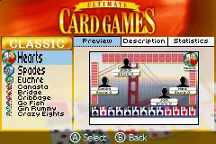 Ultimate Card Games Game Boy Advance Classic card games