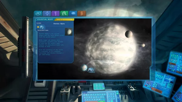 J.U.L.I.A.: Among the Stars Windows Information about a planet