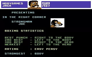 The Big KO! Commodore 64 Next fighter&#x27;s stats