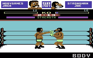 The Big KO! Commodore 64 Throwing a punch to his head