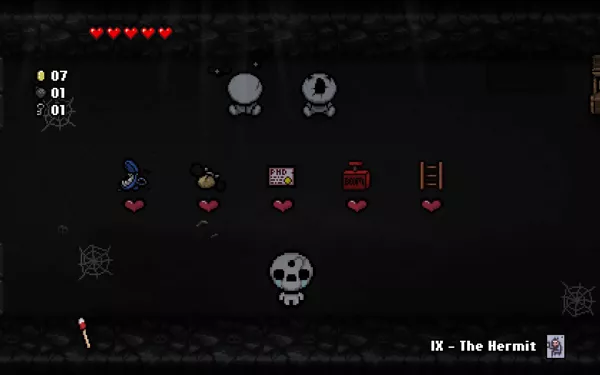 The Binding of Isaac: Rebirth Windows A new type of secret shop where you buy items in exchange for hearts.