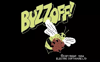 Buzz Off! Commodore 64 Title Screen