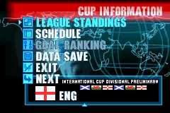 International Superstar Soccer Advance Game Boy Advance Cup Information