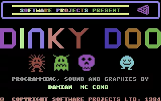 Dinky Doo Commodore 64 Title Screen