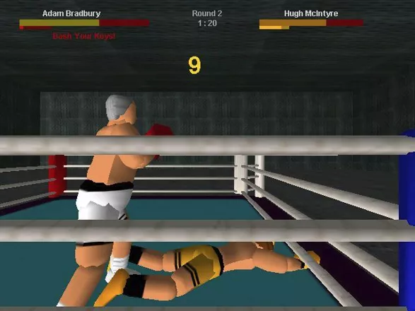 Championship Boxing Windows Down and almost out!
The game asks the player to bash their keys, presumably to trigger a miracle or resurrect their player