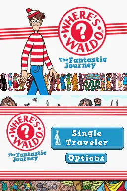 Where&#x27;s Waldo? The Fantastic Journey Nintendo DS Title/Menu screen.