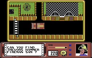 Fireman Sam Commodore 64 Off to find a hammer