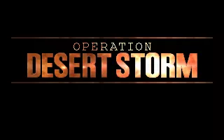 Tornado: Operation Desert Storm DOS Title screen