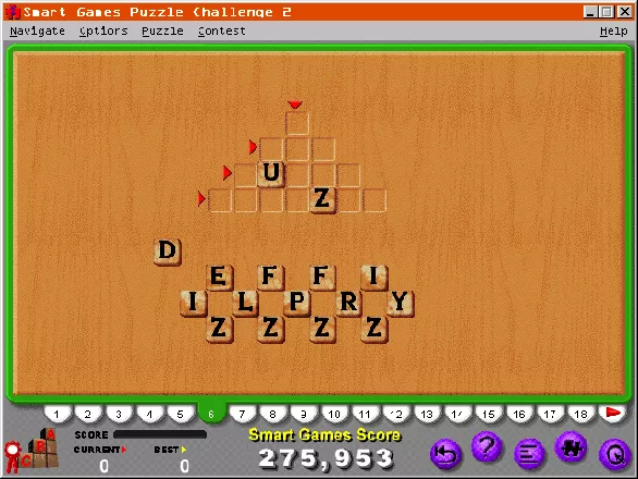 Smart Games Puzzle Challenge 2 Windows 3.x Word Pyramid
